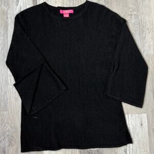 Catherine Malandrino 100% Cashmere Black Crewneck Sweater Women’s Small